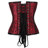 Urania Authentic Overbust Corset Black Red