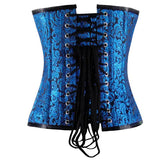 Urania Authentic Overbust Corset Black Turquoise