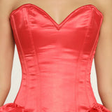 Red Heart Corset Mini Dress