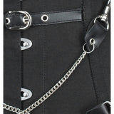 Black waist reducing overbust Corsets