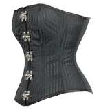 Stripes Long Line Overbust Corset