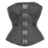 Stripes Fan Lacing Overbust Corset