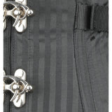 Stripes Fan Lacing Overbust Corset