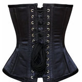 Black Satin Waist Reducing Over bust Corsets