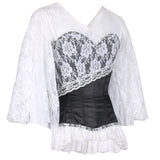 White/ Black Corset Mini Dress