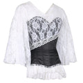 White/ Black Corset Mini Dress