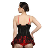Black Suede Corset Mini Dress