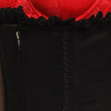 Black Suede Corset Mini Dress
