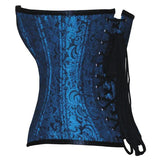 Selena Black Turquoise WT Overbust Corset