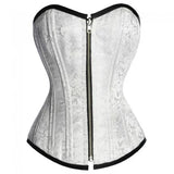Black /White Reversible Overbust Waist Training Corset