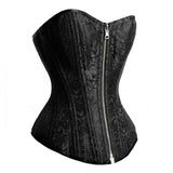Black /White Reversible Overbust Waist Training Corset