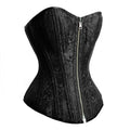 Black /White Reversible Overbust Waist Training Corset
