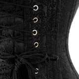 Black/ red Reversible Overbust Waist Training Corset