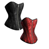 Black/ red Reversible Overbust Waist Training Corset