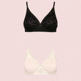 Women’s Wire-Free Cotton Bra (Set of 2)