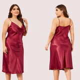 Plus Size Classic Satin Sleepwear (4XL–5XL)