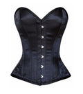 Black Satin Waist Reducing Over bust Corsets