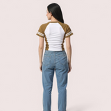 "Brooklyn 76" Varsity Crop Top