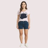 Pink Crown Graphic Casual Tee