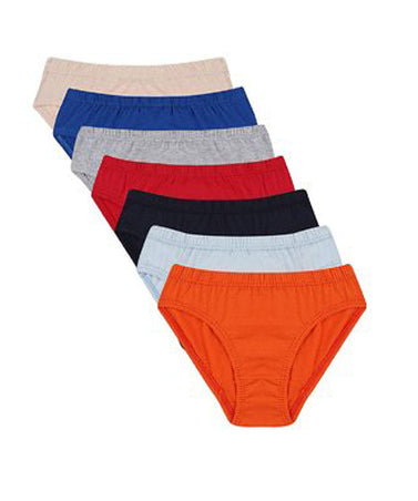 Plain Comfy Pack Of Seven Bikini Briefs